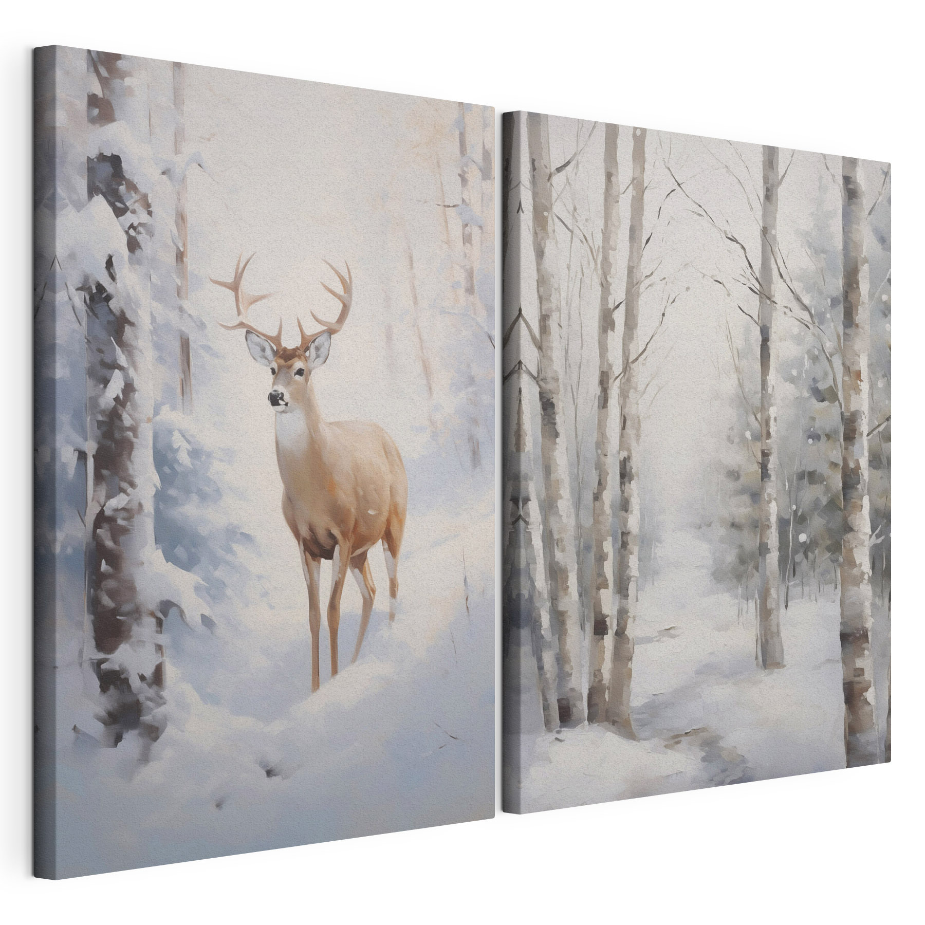 Deer in the snow