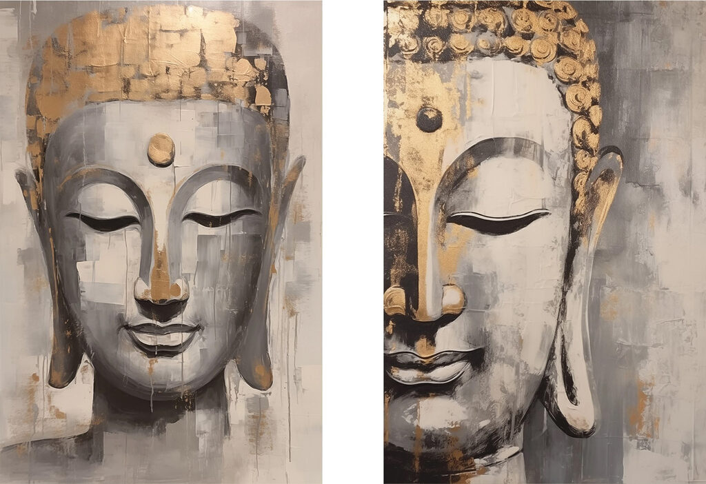 Painting of a buddha Painting of a buddha