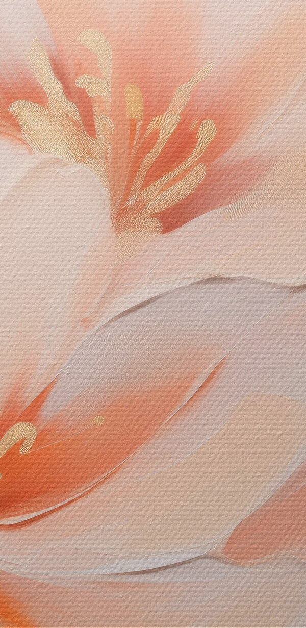 Painting of flowers on a wall