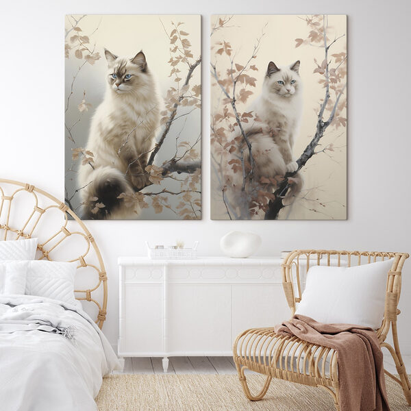 Cat sitting in a tree
