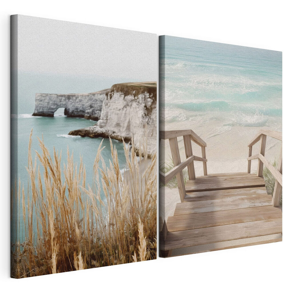 Wooden walkway leading to a beach Wooden walkway leading to a beach