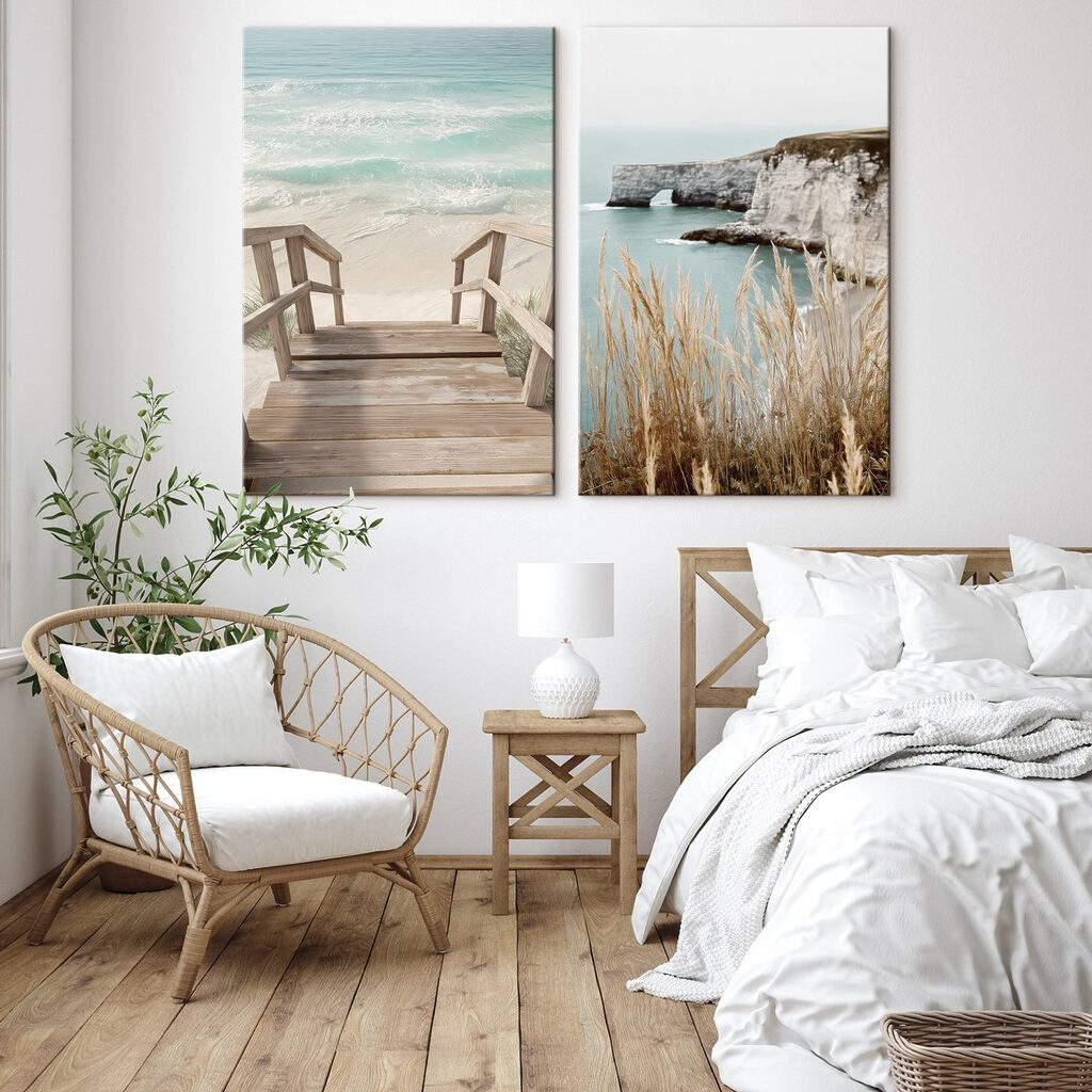 Wooden walkway leading to a beach Wooden walkway leading to a beach
