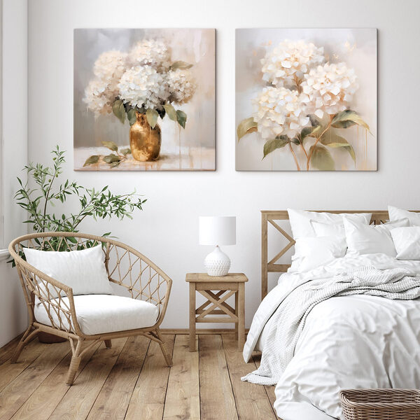 Painting of flowers in a vase Painting of flowers in a vase