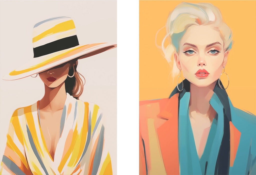 Couple of women wearing hats Couple of women wearing hats