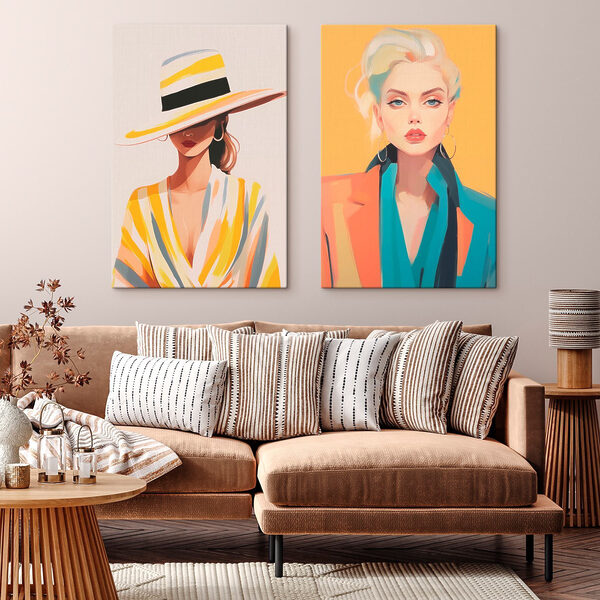Couple of women wearing hats Couple of women wearing hats