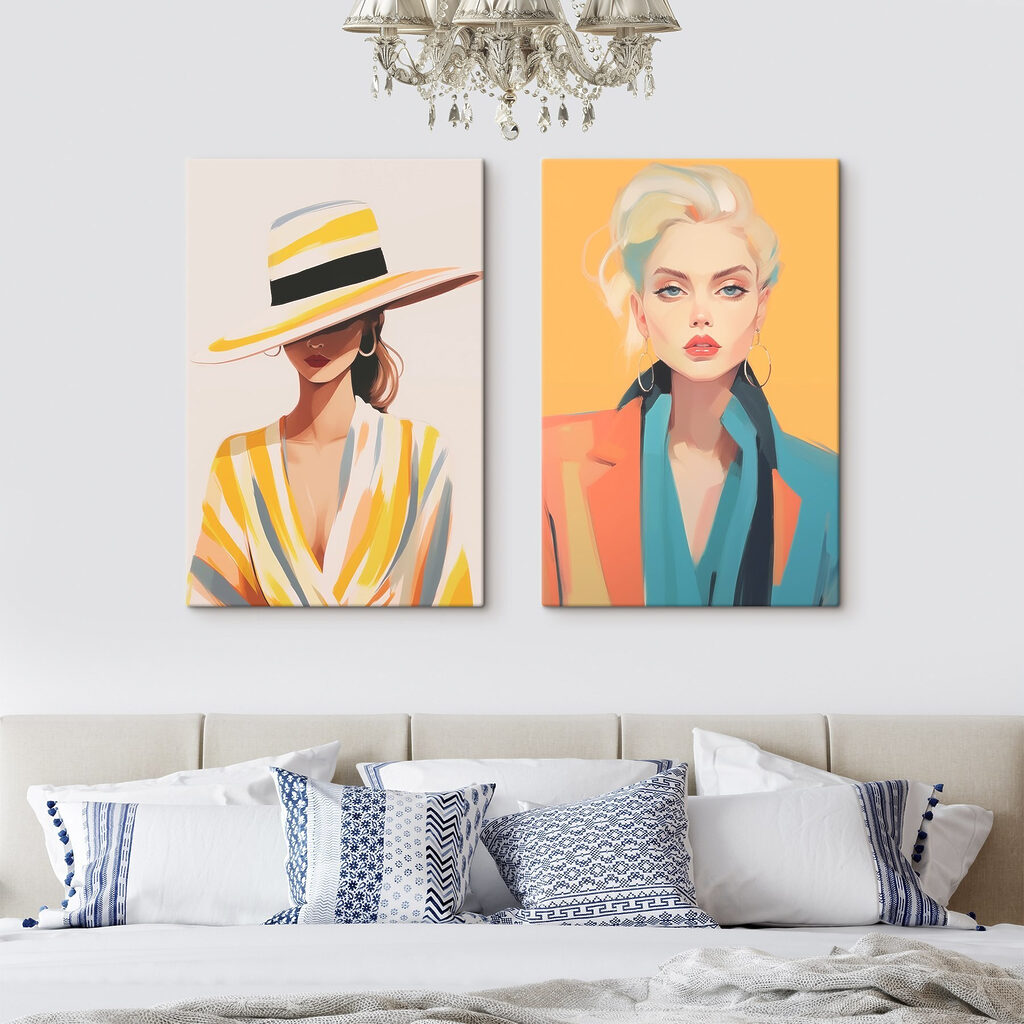 Couple of women wearing hats Couple of women wearing hats