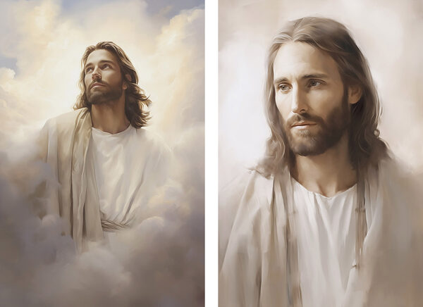 Painting of a man in white robes