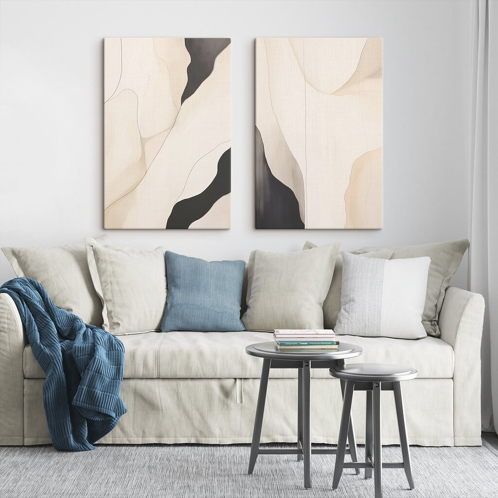 Abstract forms blend in harmony Abstract forms blend in harmony