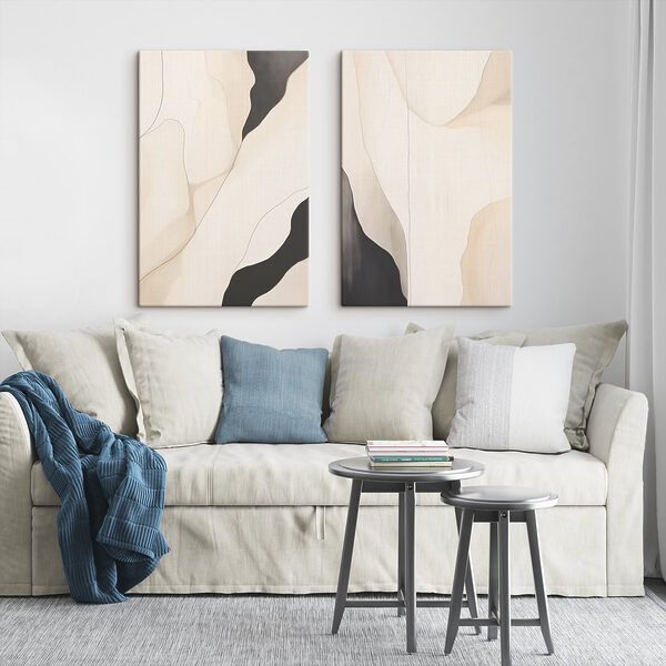 Abstract forms blend in harmony Abstract forms blend in harmony