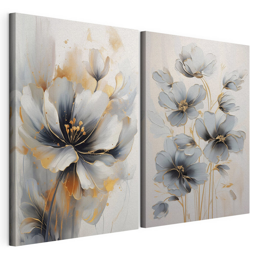 - Elegant blooms in soft hues