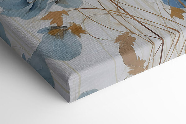 Painting of flowers on a white surface Painting of flowers on a white surface