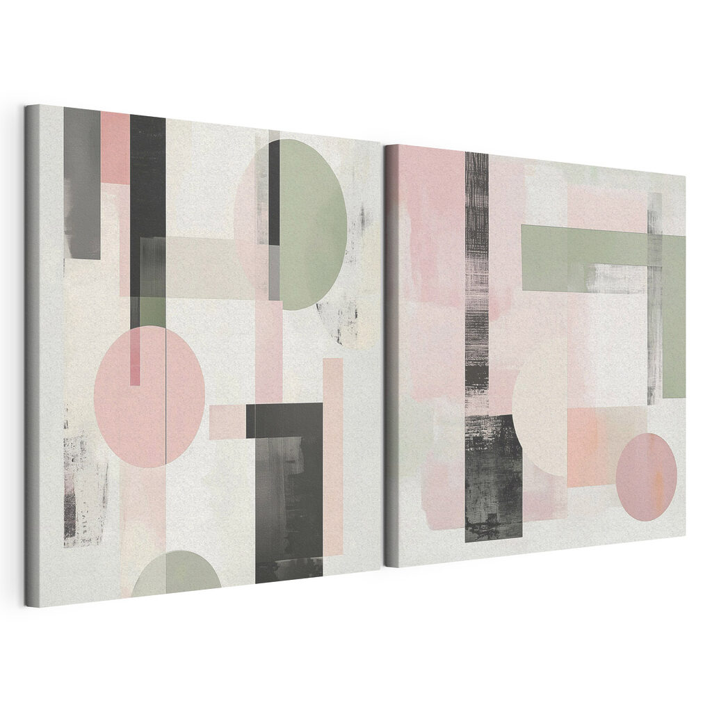 Painting of geometric shapes Painting of geometric shapes