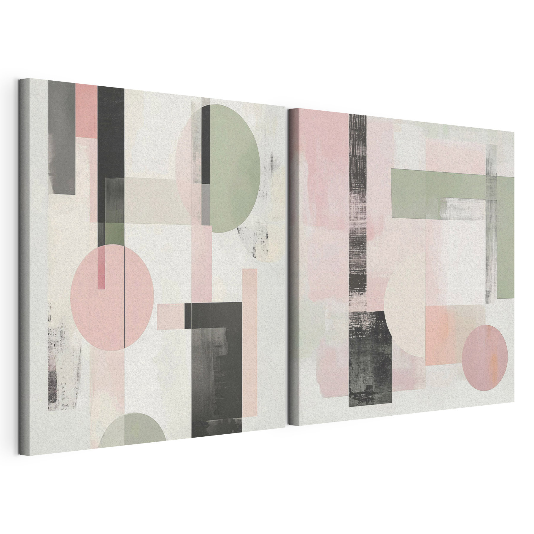 Painting of geometric shapes Painting of geometric shapes