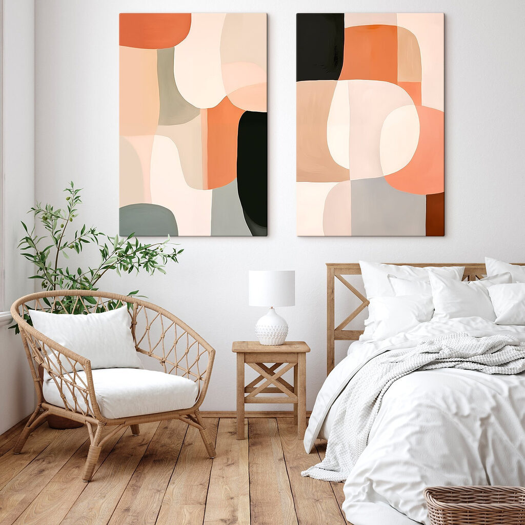 Abstract shapes in soothing colors Abstract shapes in soothing colors