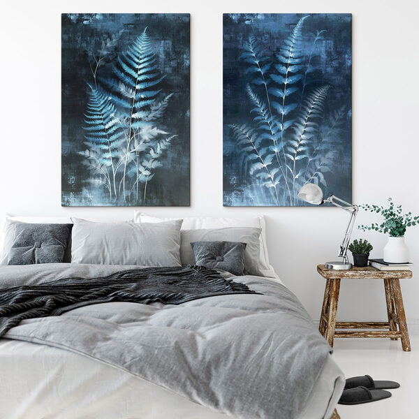 Serene foliage in cool tones Serene foliage in cool tones