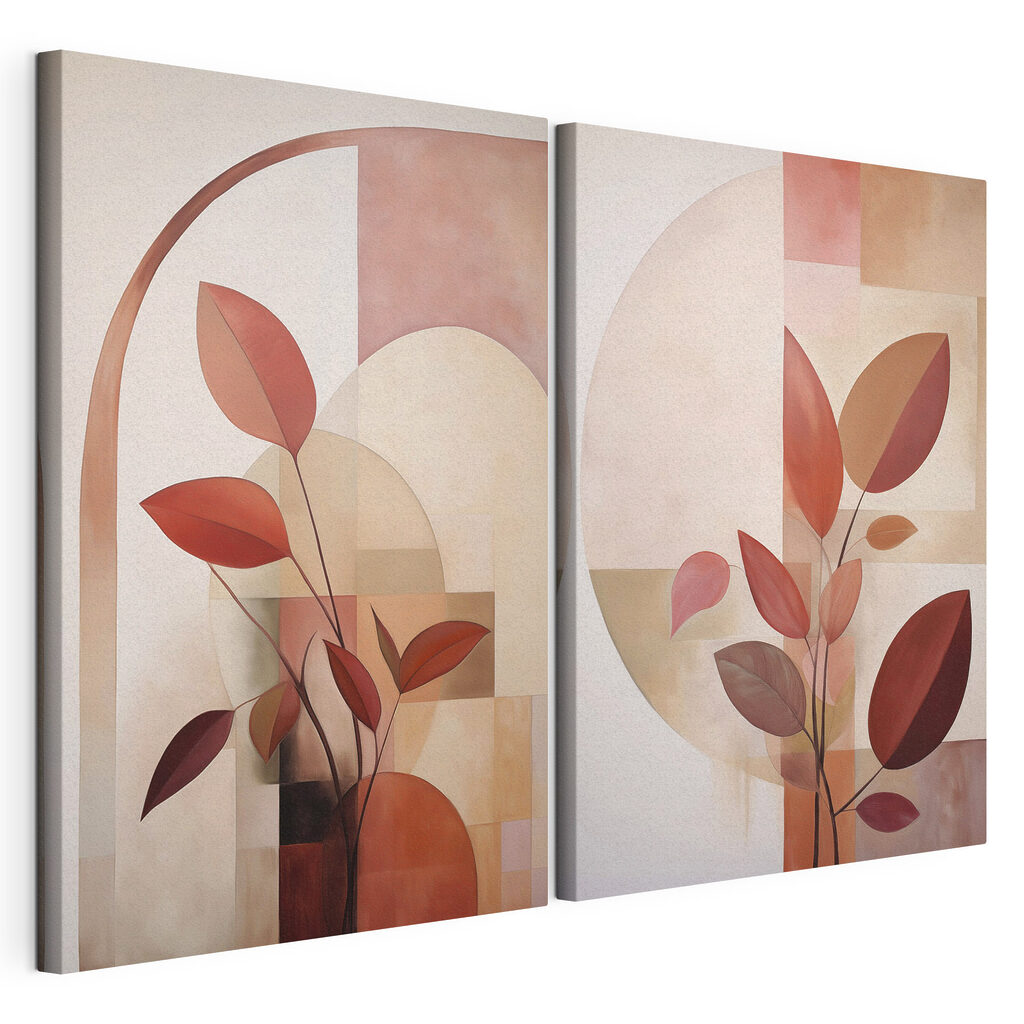 Painting of a plant with leaves Painting of a plant with leaves