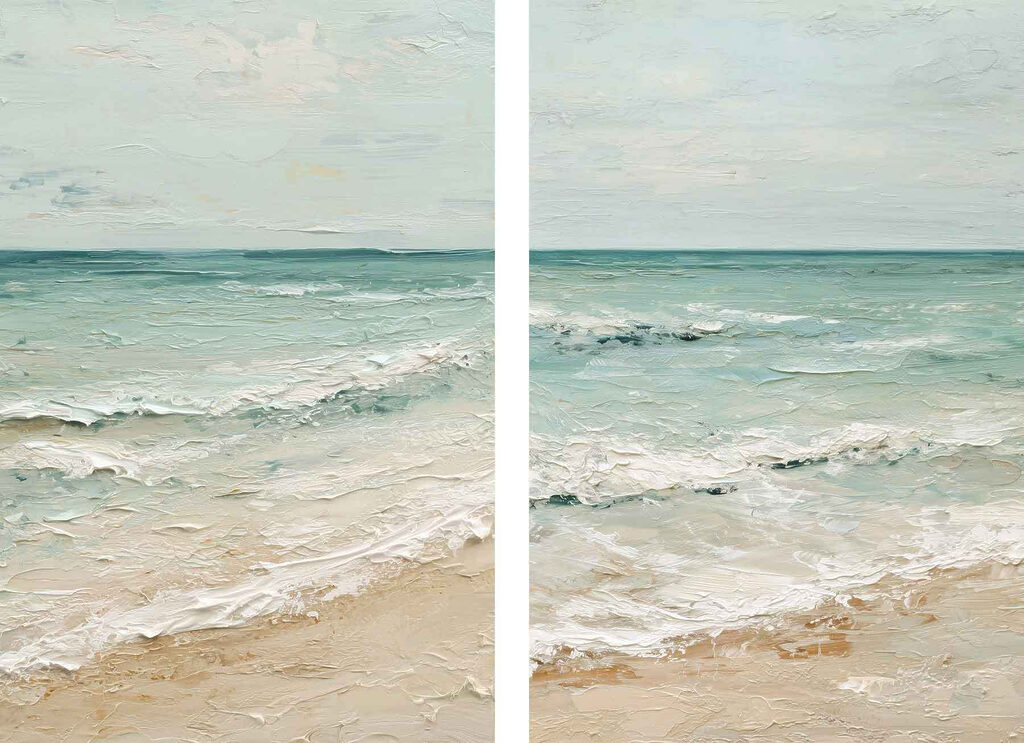 Painting of a beach