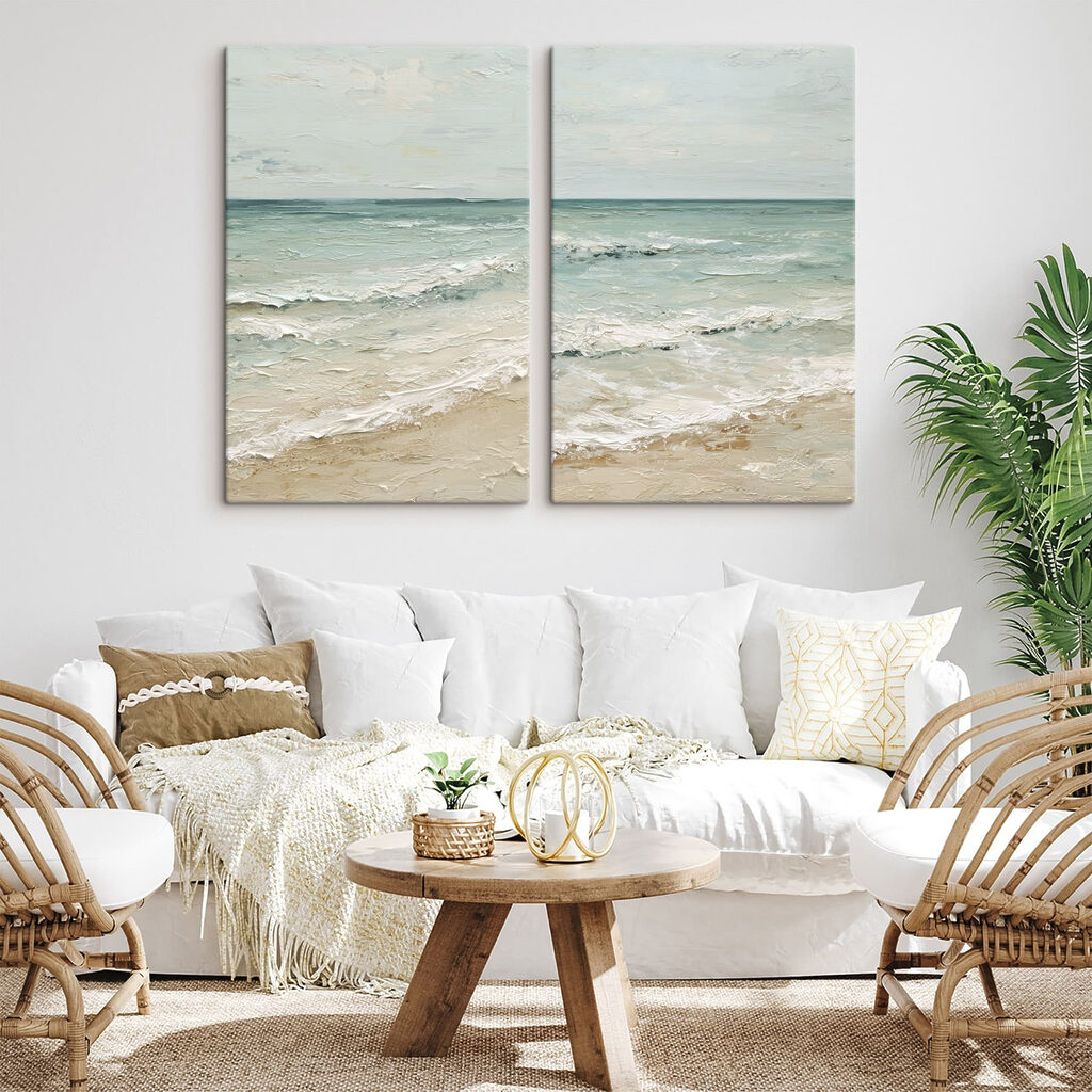 Painting of a beach