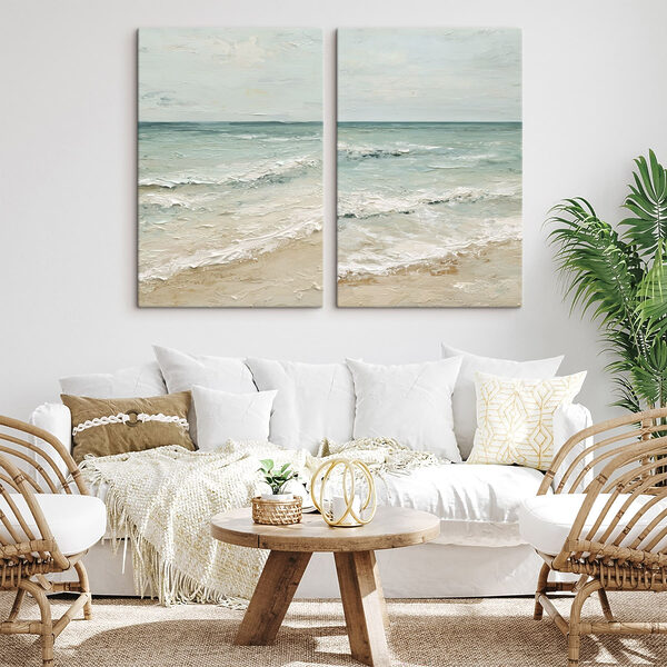Painting of a beach