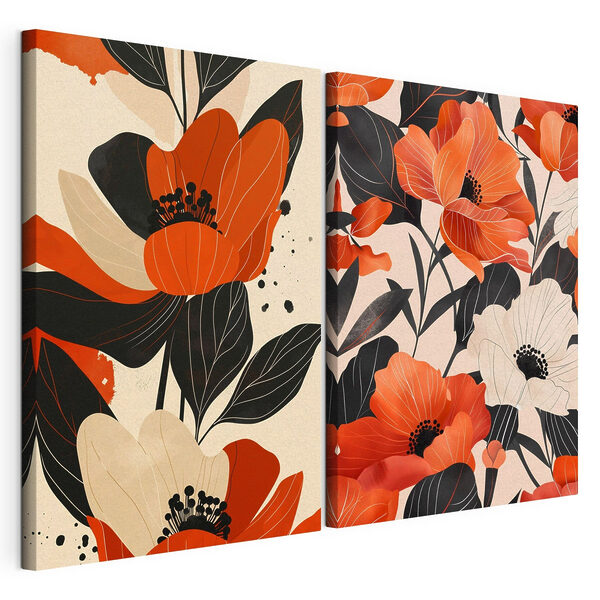 Vibrant blooms in contrasting shades Vibrant blooms in contrasting shades