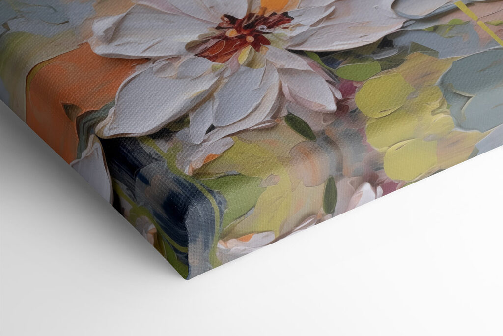 - Elegant blooms in soft pastel hues - Elegant blooms in soft pastel hues