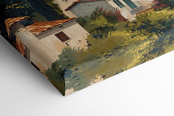 Painting of a town Painting of a town