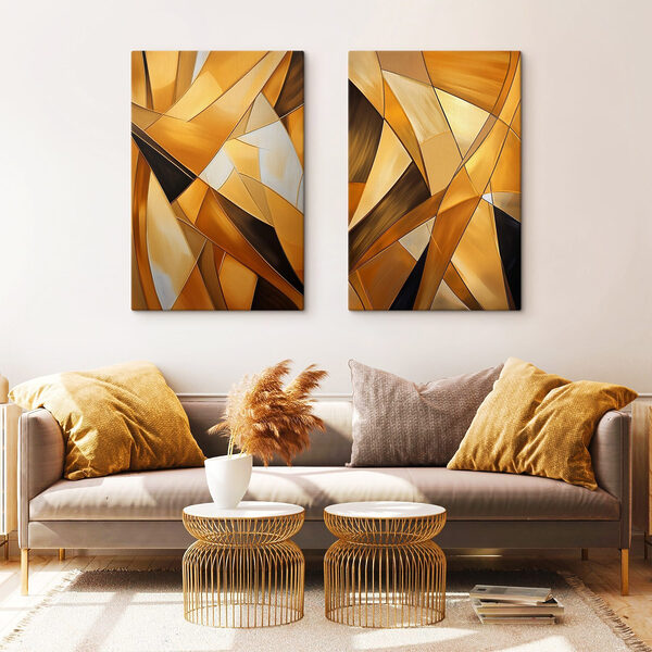 Dynamic shapes in warm tones Dynamic shapes in warm tones