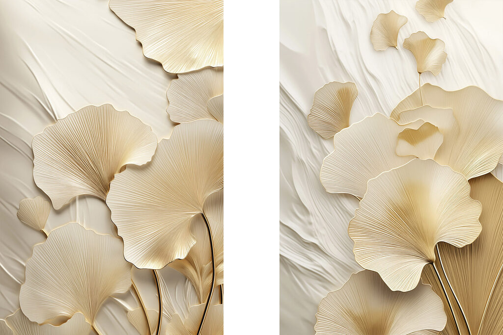 Delicate leaves in soft tones Delicate leaves in soft tones