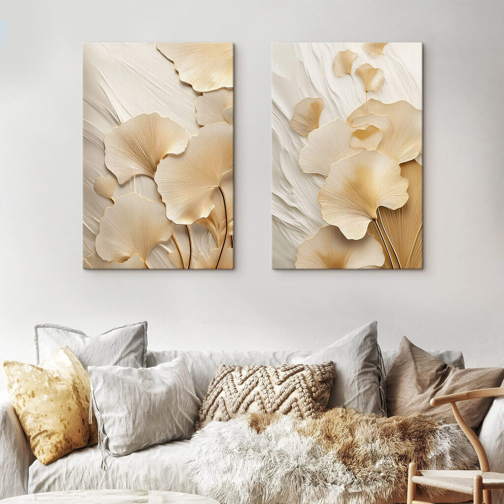 Delicate leaves in soft tones Delicate leaves in soft tones