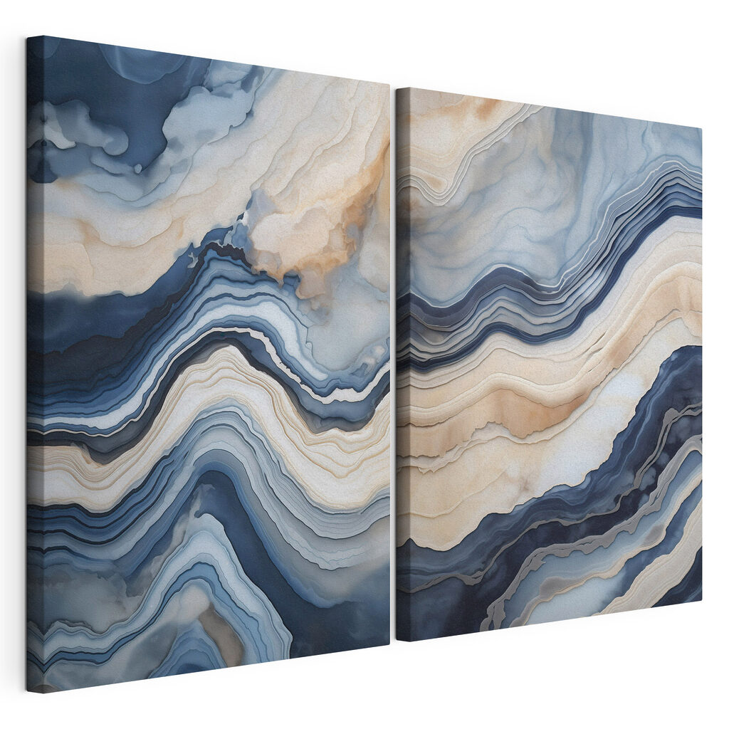Flowing waves of serene colors Flowing waves of serene colors