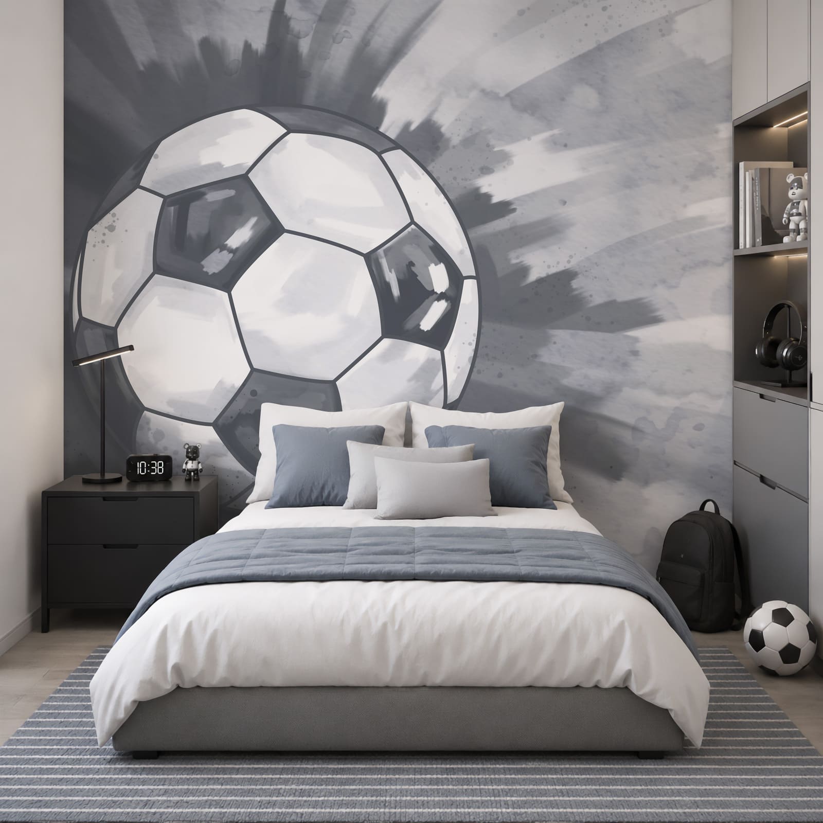 Futbalová lopta vo vzduchu