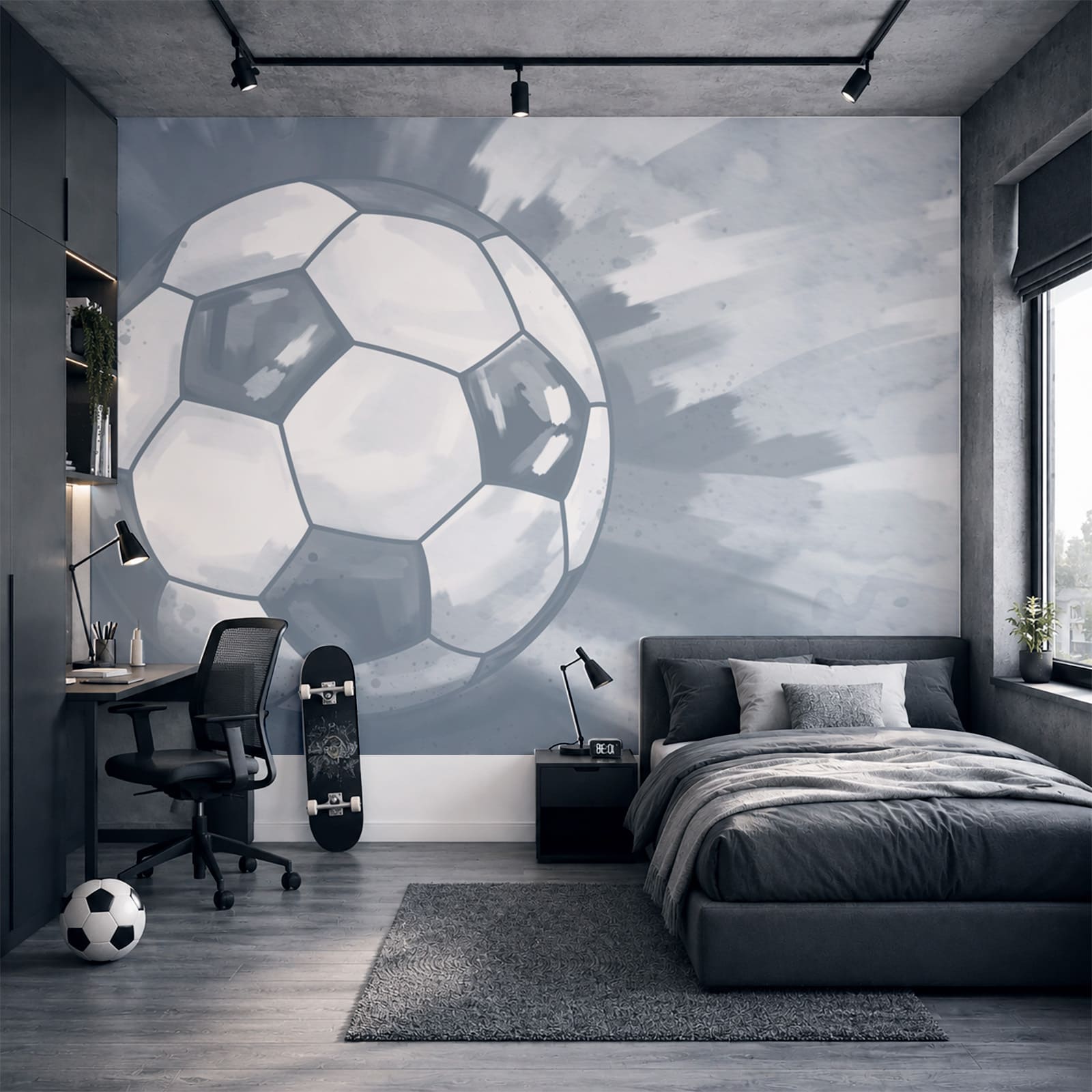 Futbalová lopta vo vzduchu