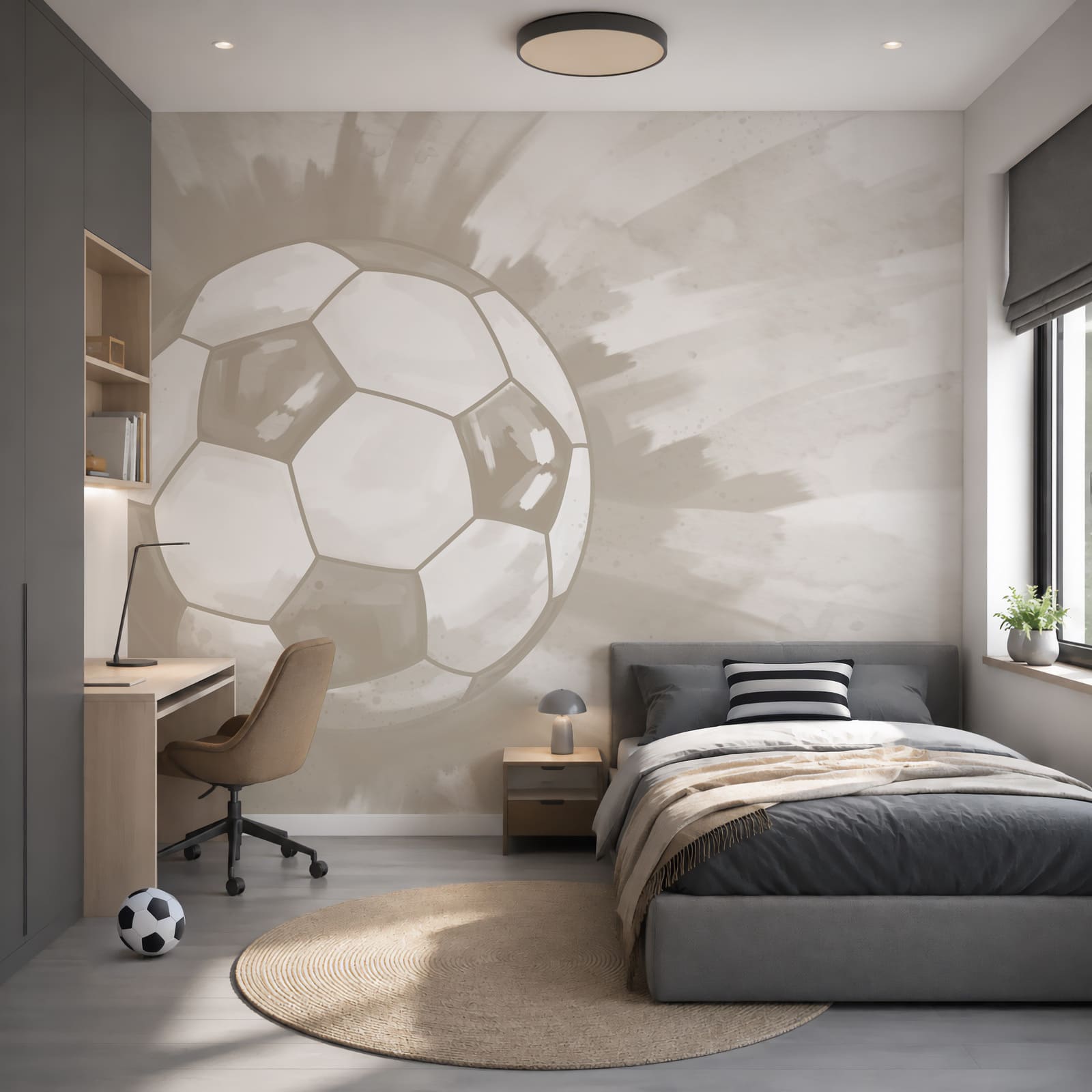 Futbalová lopta vo vzduchu Futbalová lopta vo vzduchu