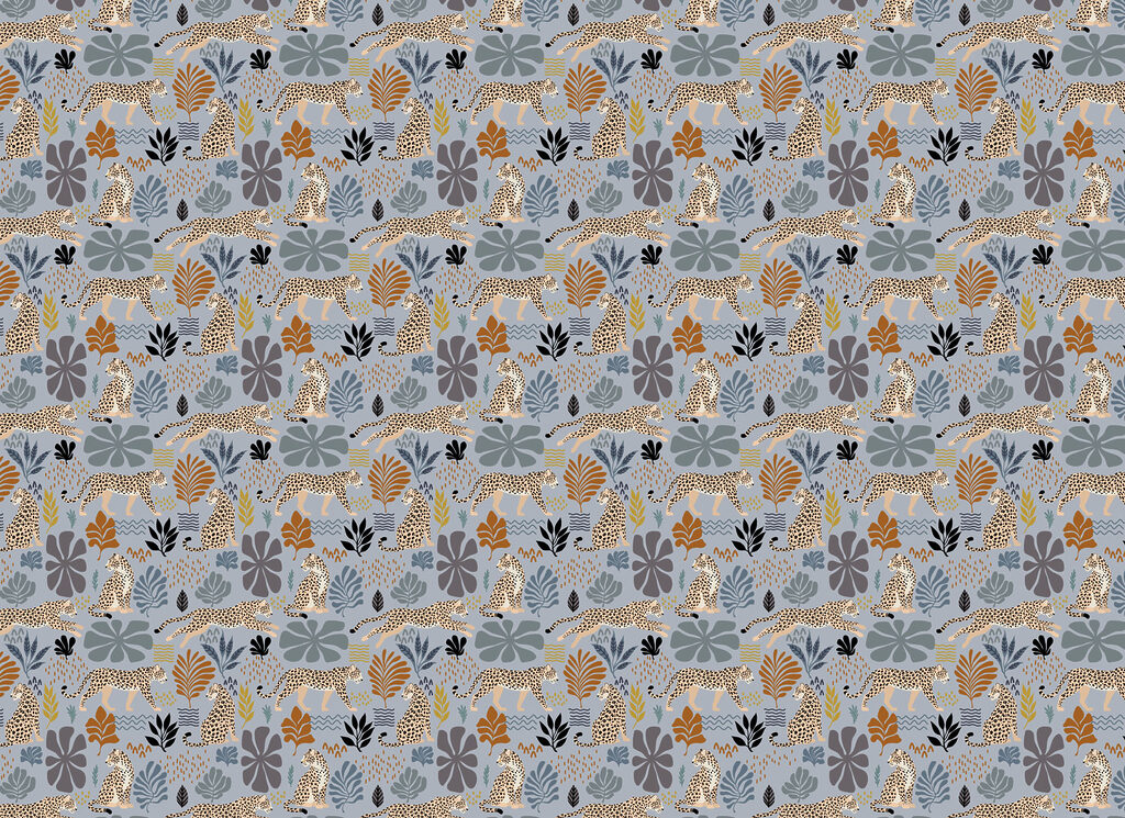 Pattern of leopards and plants Pattern of leopards and plants