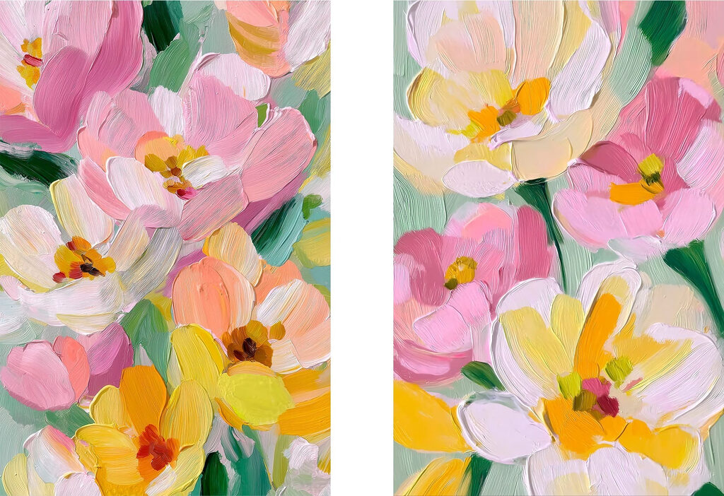 Colorful blooms in vibrant harmony Colorful blooms in vibrant harmony