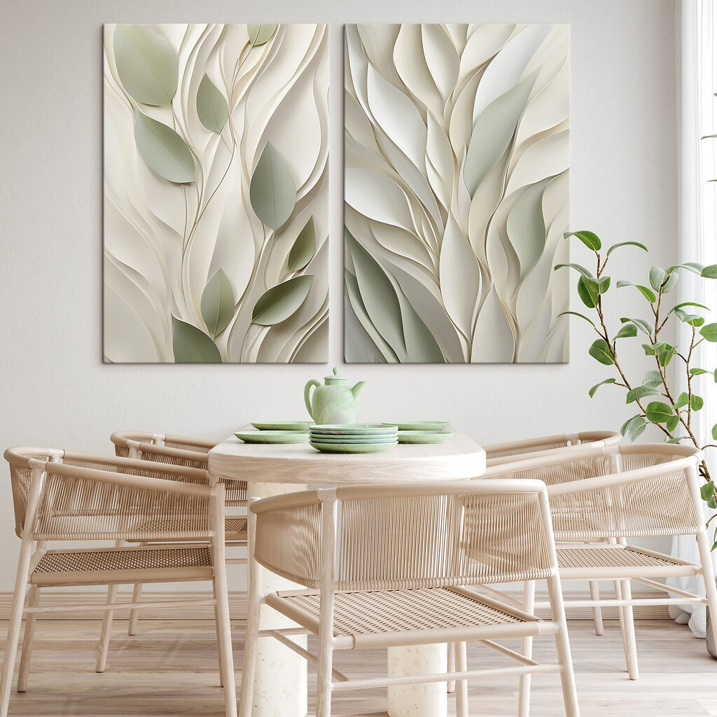 Nature-inspired patterns in soft hues Nature-inspired patterns in soft hues