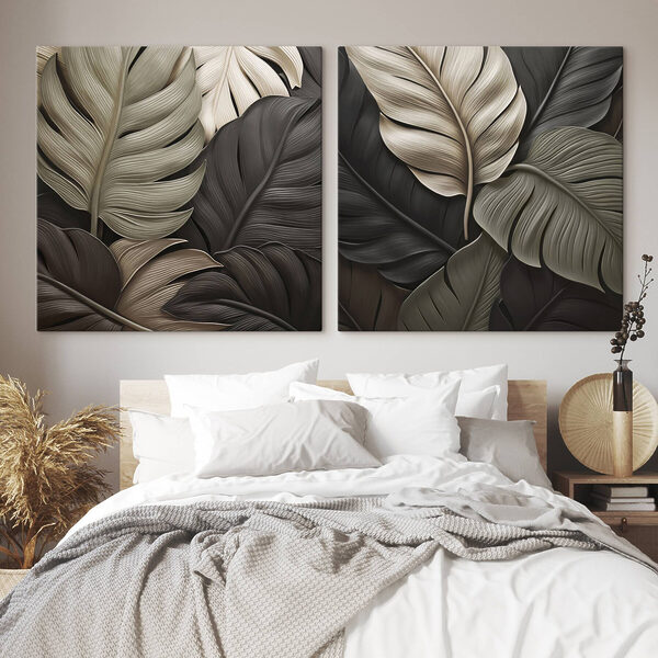 Elegant leaves in harmonious colors Elegant leaves in harmonious colors