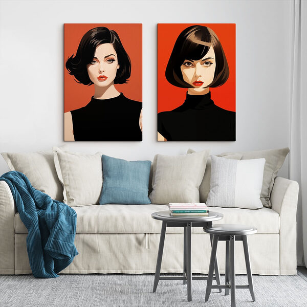 Woman with short hair Woman with short hair