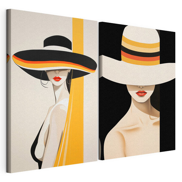 Woman wearing a hat
