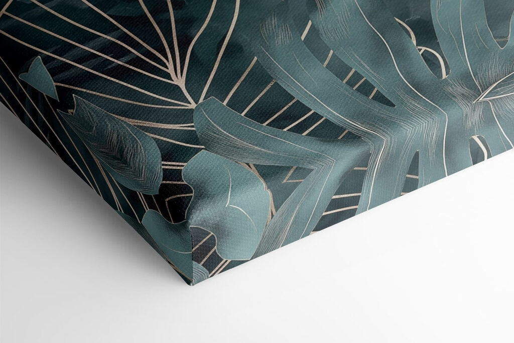 Lush foliage on vibrant background Lush foliage on vibrant background