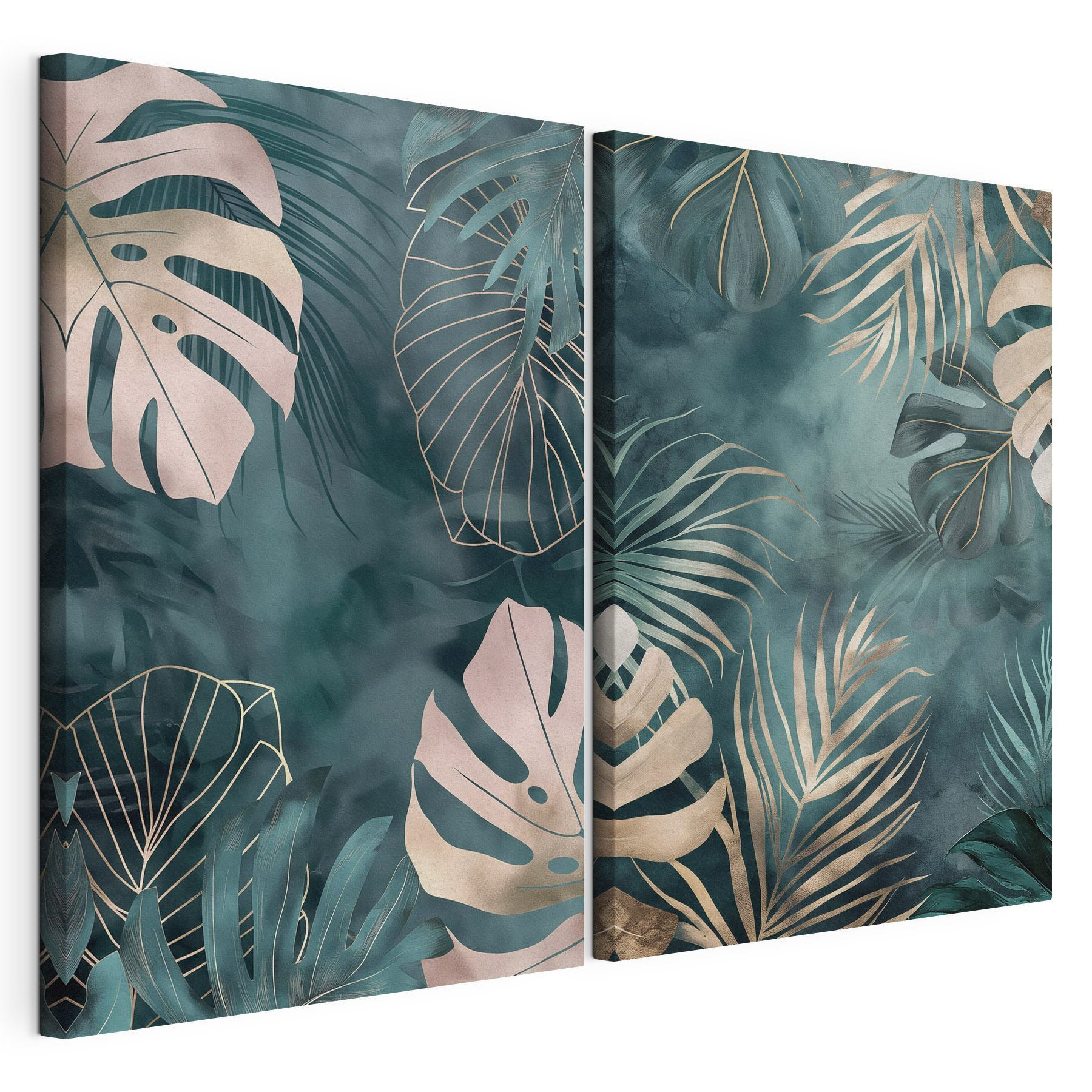 Lush foliage on vibrant background Lush foliage on vibrant background