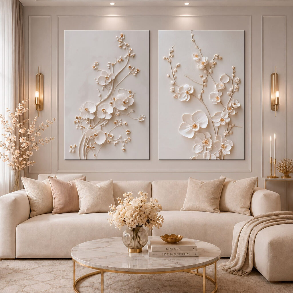 Elegant floral design in soft tones Elegant floral design in soft tones