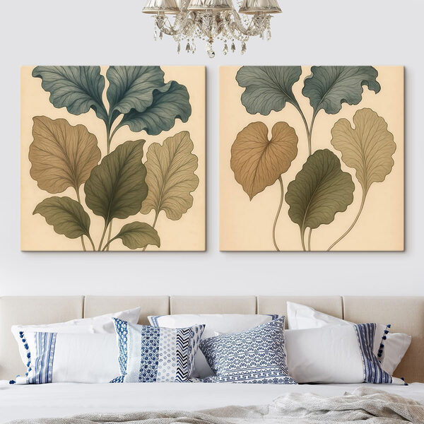 Delicate leaves in soft hues Delicate leaves in soft hues