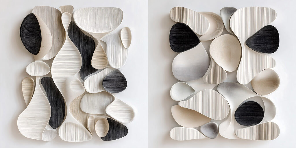 Collage of different shapes