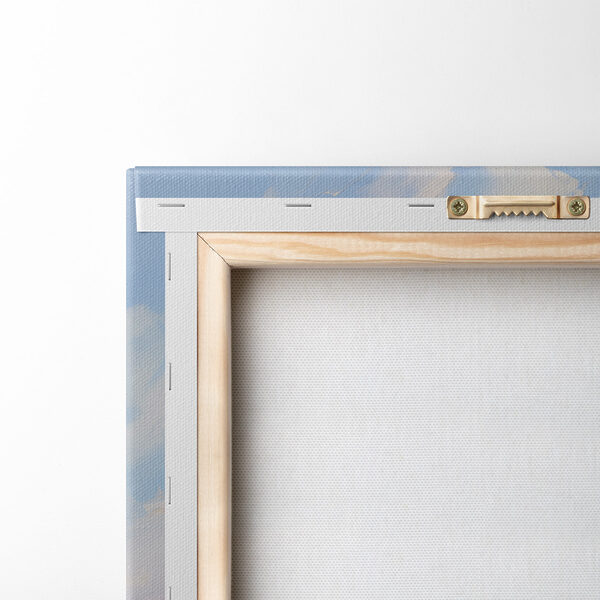 Painting of a beach and a cliff Painting of a beach and a cliff