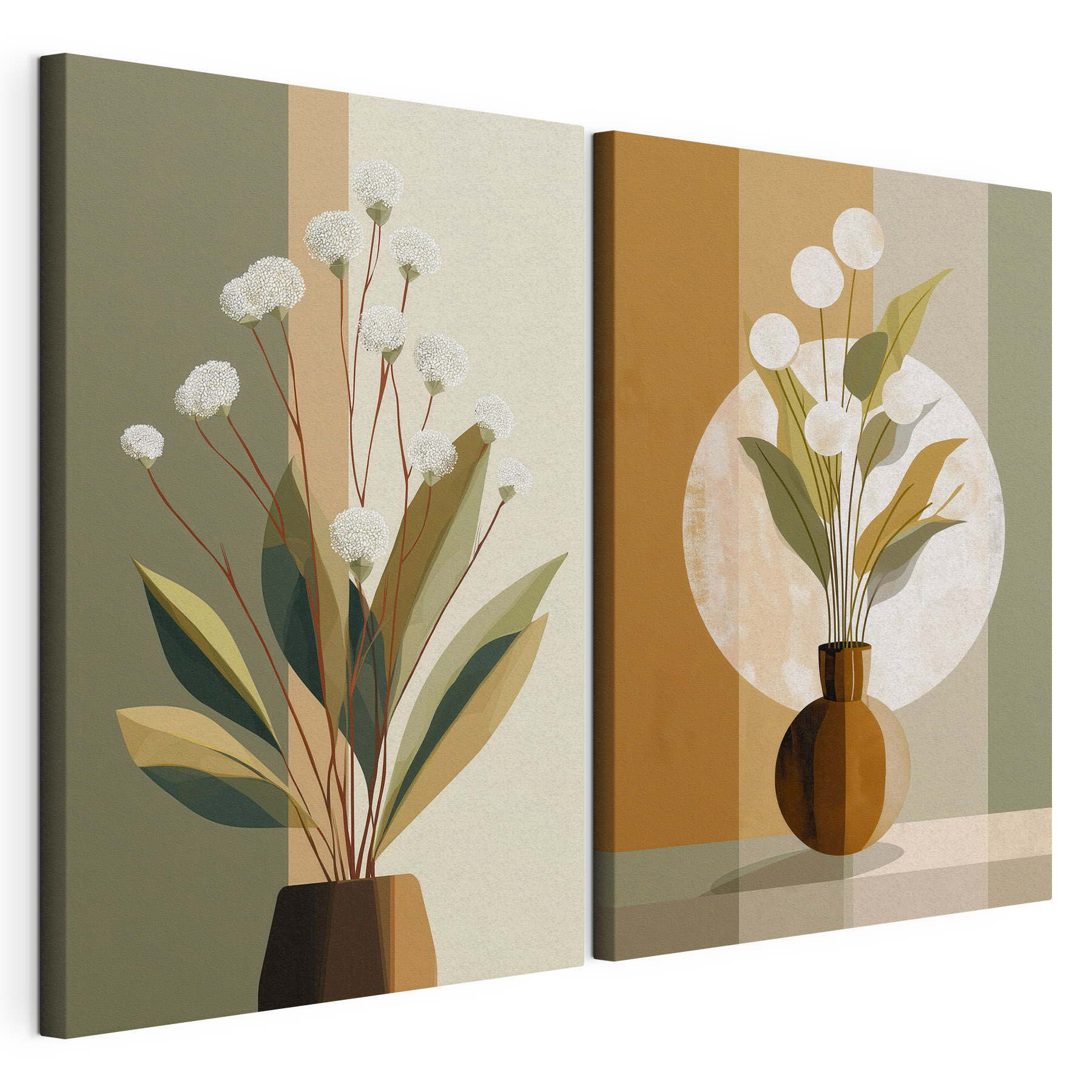 Painting of flowers in a vase Painting of flowers in a vase