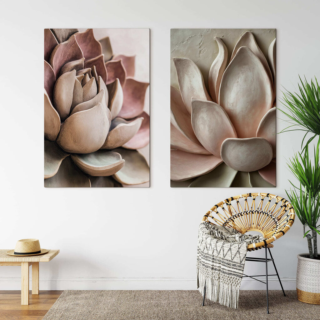 Soft petals in muted earth tones Soft petals in muted earth tones