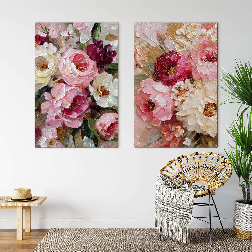 Blossoms in vibrant, soft hues Blossoms in vibrant, soft hues