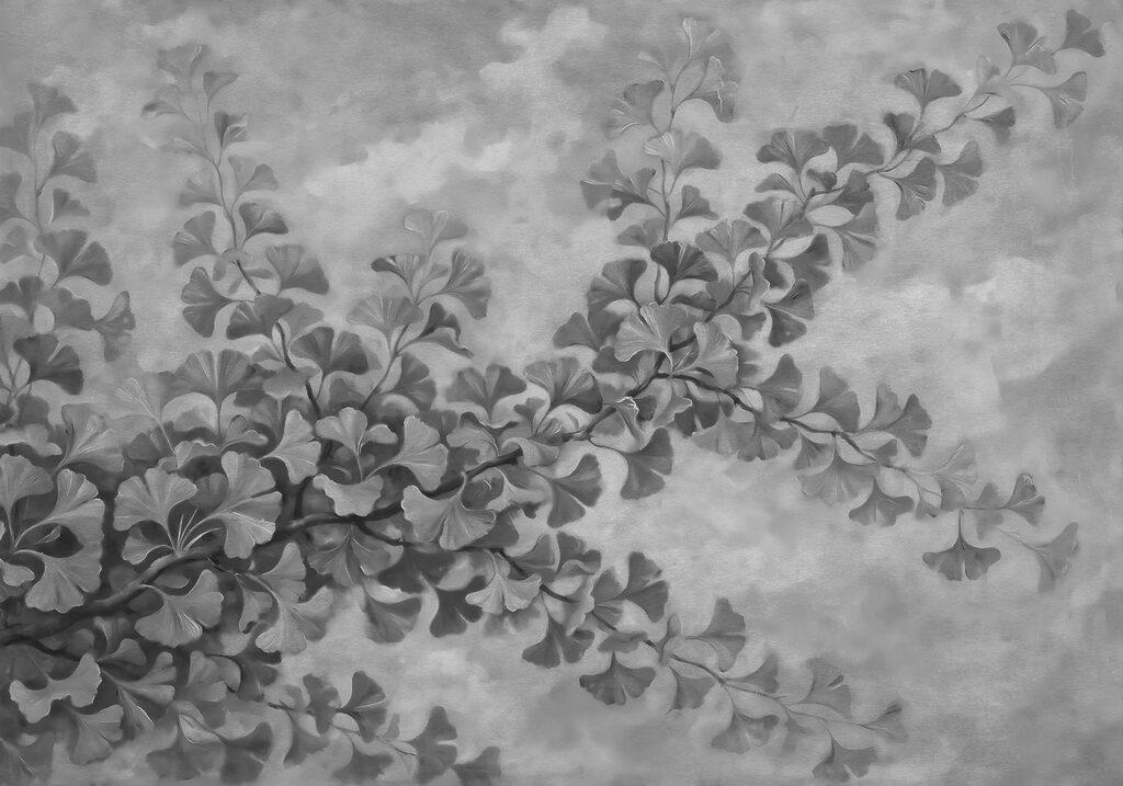 Branch with leaves on it