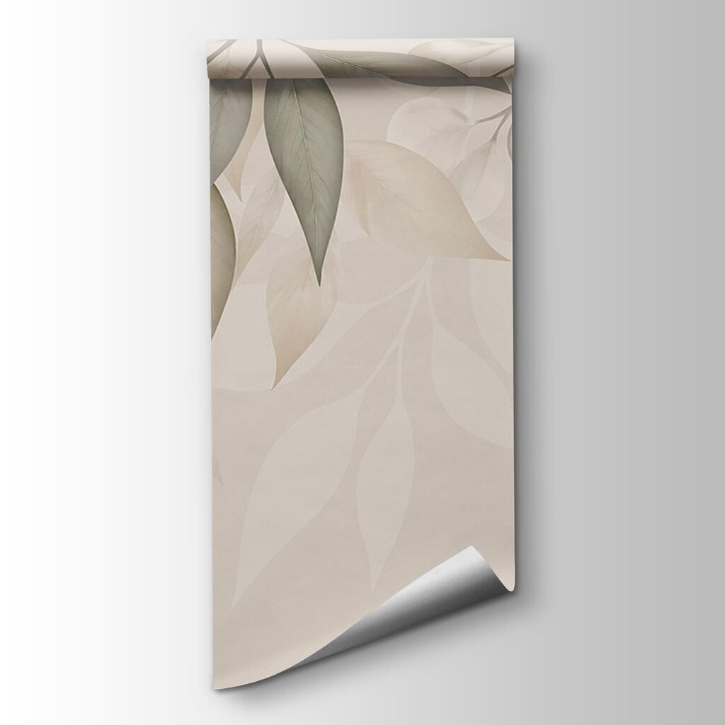 Soft leaves in gentle hues